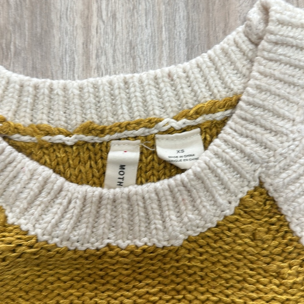 Moth By Anthropology Color Block Sweater Tank Siz… - image 3